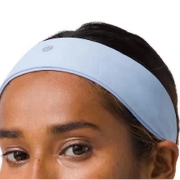 Lululemon Fly Away Tamer Headband in Baby Blue - Picture 1 of 10